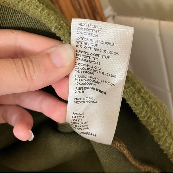 Free People Olive Green Button Up Fleece James Jacket Size L - Picture 8 of 16